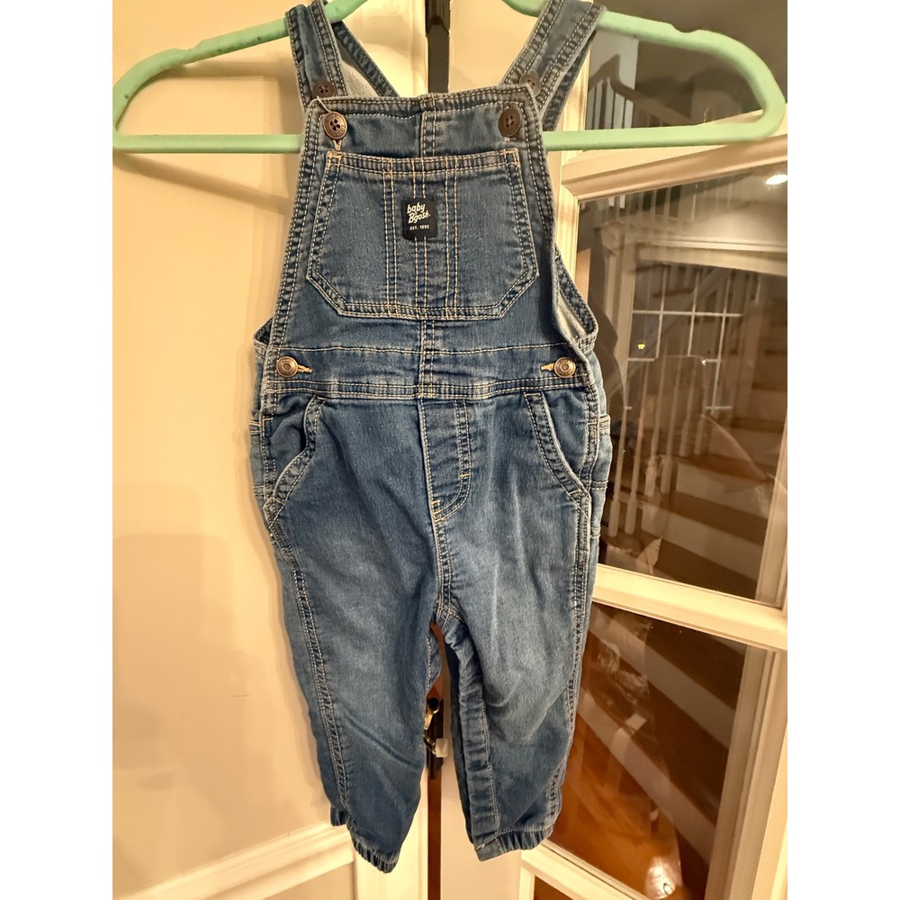 Baby Bgosh Blue Denim Bib Overalls 24M Adjustable Straps